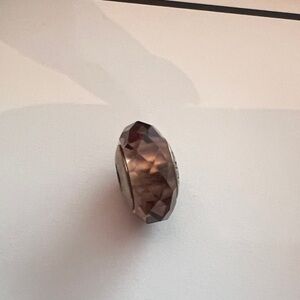 Pandora Retired Purple Silver Beaded Charm